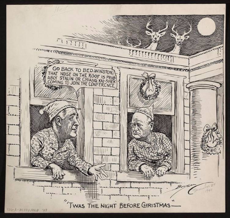 Cartoon van Clifford Berryman. (Library of Congress)