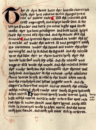 Oude Friese taal uit 1345.