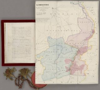 Pagina uit het Scheidingsverdrag met België (cc - Nationaal Archief)