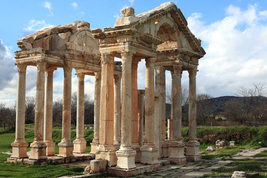 Restant van een Romeinse tempel (cc - Pixabay)