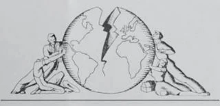 Het logo van de World Citizens Association, een van de vele organisaties die voor een wereldwijd federalisme pleitten. Bron: Angst en Vrijheid