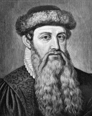 Johannes Gutenberg, De Europese uitvinder van de boekdrukkunst (postuum portret)