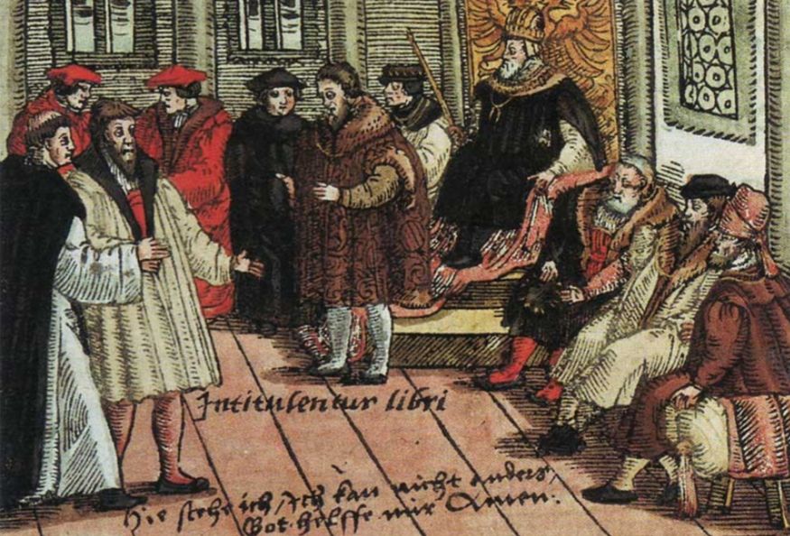 Luther op de Rijksdag te Worms