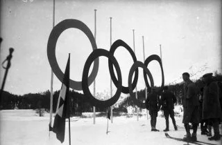 Sankt Moritz tijdens de Olympische Wintespelen van 1928 - wiki
