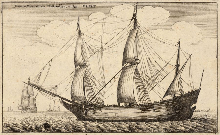 Oostzeehandel: de moedernegotie van de Republiek - Fluitschip (Wenceslaus Hollar - wiki)