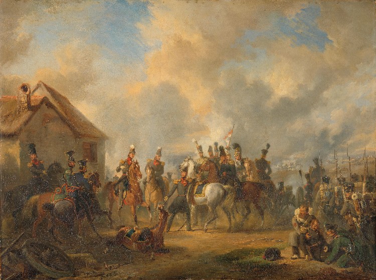 De slag bij Bautersem gedurende de Tiendaagse Veldtocht van augustus 1831. Nicolaas Pieneman, 183