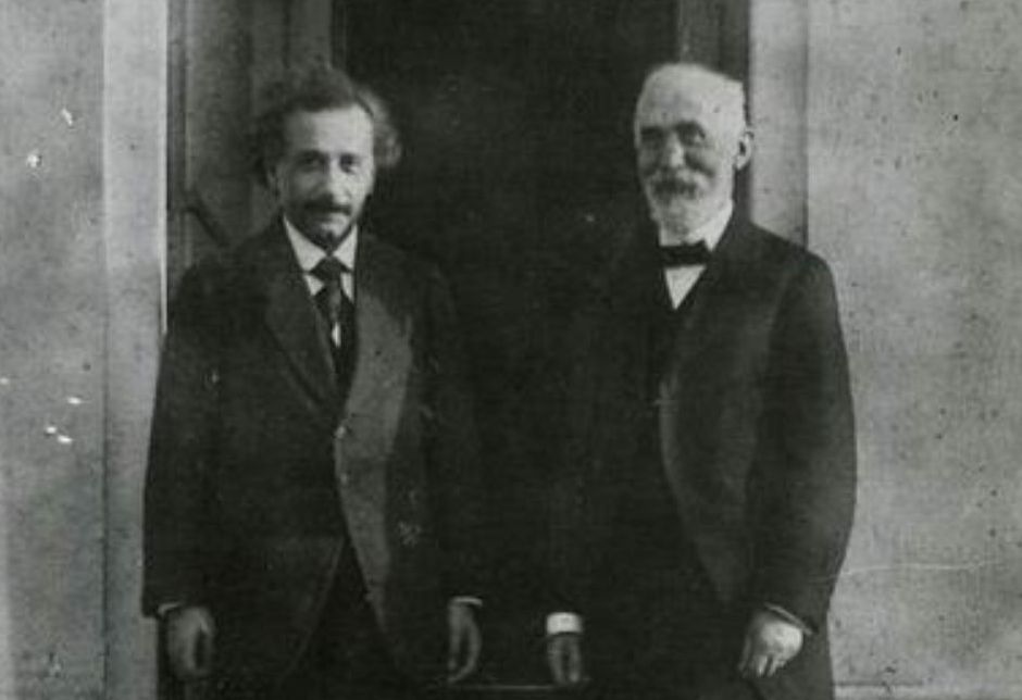 Einstein en Lorentz in Leiden (1921) - Rijksmuseum Boerhaave