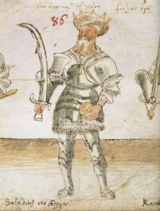 15e-eeuwse tekening van Saladin