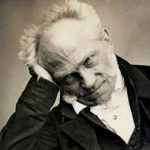 Arthur Schopenhauer op een daguerreotypie uit 1852