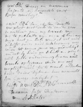 Brief van Maria Ratjé (HGW 222, 214)