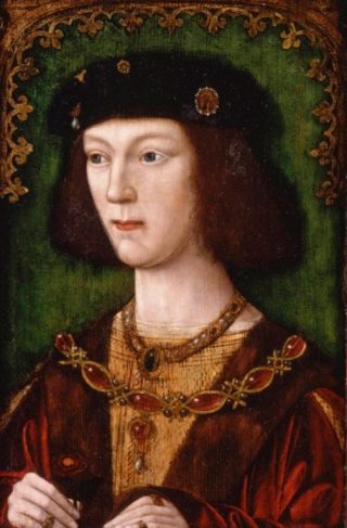 Hendrik VIII op achttienjarige leeftijd, na zijn kroning in 1509