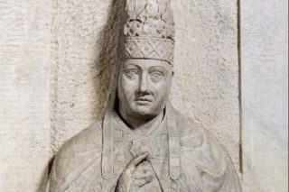 Paus Bonifatius VIII - en zijn 'Unam Sanctam' (wiki - Arnolfo di Lapo)