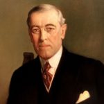 Staatsieportret van de Amerikaanse president Woodrow Wilson