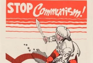 Containmentpolitiek - Detail van een anti-communistische poster uit Amerika, 1951 (wiki)