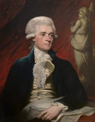 Thomas Jefferson in 1786, schilderij van Mather Brown