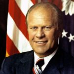 De Amerikaanse president Gerald Ford