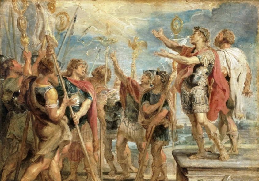 De bekering van Constantijn volgens Peter Paul Rubens