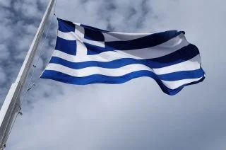 De huidige Griekse vlag (cc - Pixabay - cmdpmk)