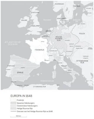 Europa in 1648. Bron: De Zonnekoning