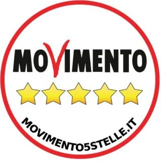 Logo van de Vijfsterrenbeweging van Beppe Grillo