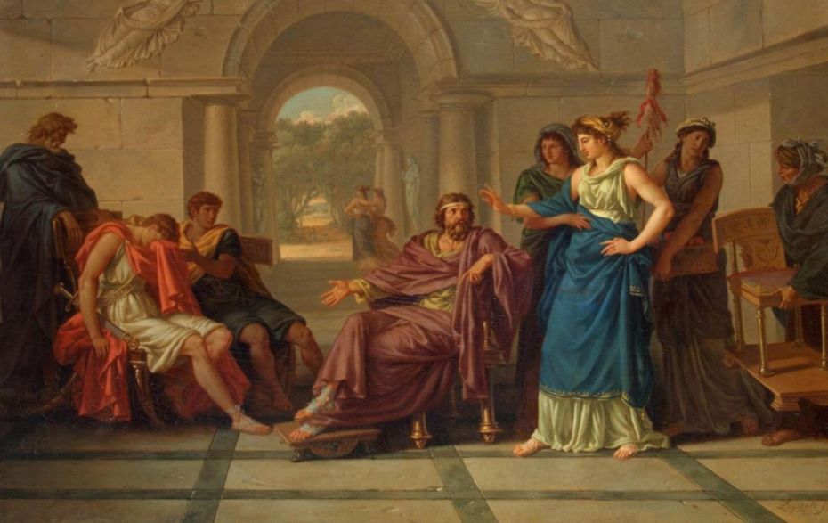 Telemachus aan het hof van koning Menelaüs