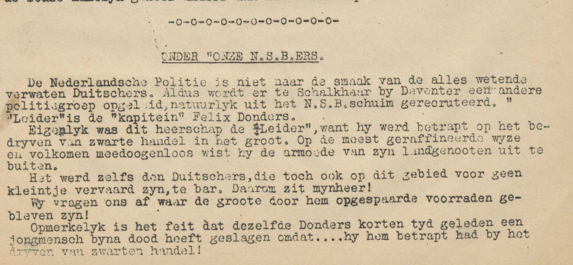 Verzetsblad 'Ons Vaderland', mei 1942 - Bron Delpher