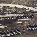 Ceremonie voor de opening van de Olympische Spelen van 1928 (Le Miroir des sports)