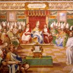 Eerste Concilie van Nicea, zestiende-eeuws fresco (wiki)