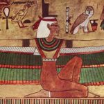 Monotheïsme & polytheïsme - Egyptische godin Isis, grafschildering, ca. 1360 v.Chr.