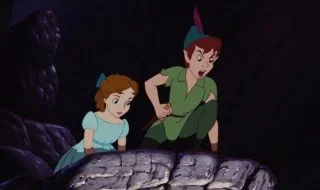 Peter Pan en Wendy (Still uit de film uit 1953)