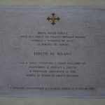 Plaquette uit 1978 in de San Giorgio al Palazzo in Milaan ter herinnering aan het Edict van Milaan