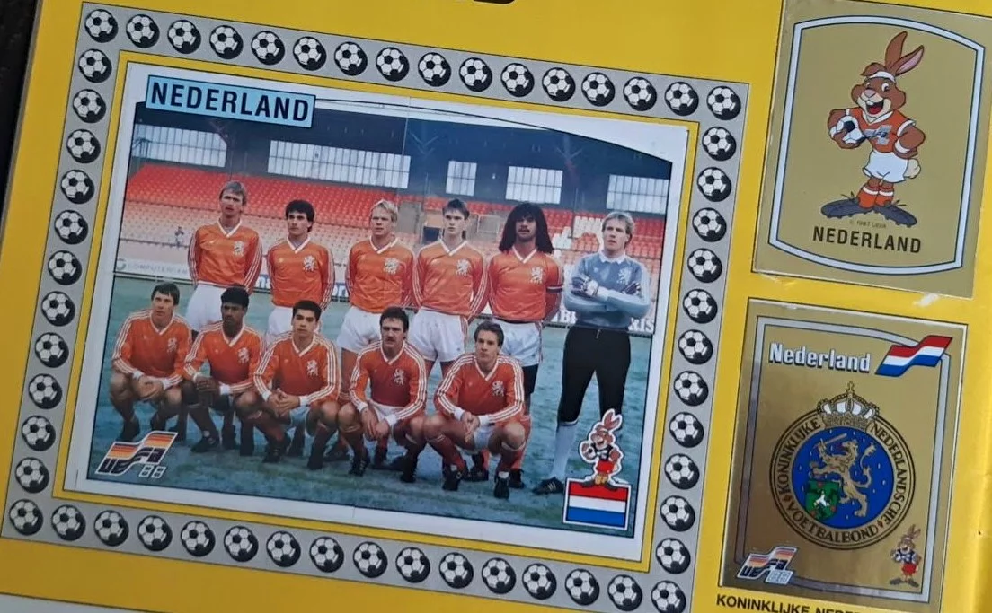 Nederlands elftal in het Panini-album van 1988