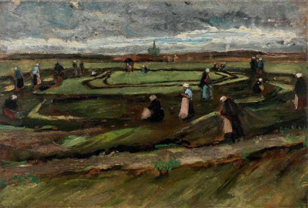 Nettenboetsters in de duinen (1882) - Vincent van Gogh (Artcurial)