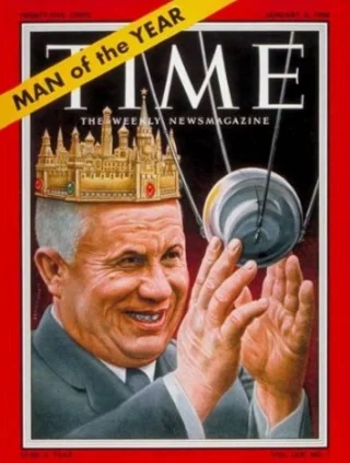 Nikita Chroesjtsjov werd begin 1958 uitgeroepen tot TIME's 'Man van het Jaar' - wiki