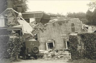 Opgeblazen bouwhuis op De Wiersse - Foto: Omkijkpunt.nl.