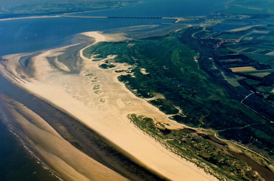 De Kwade Hoek, luchtfoto uit 1987.