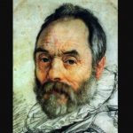 Portret van Giovanni Bologna door Goltzius (detail)
