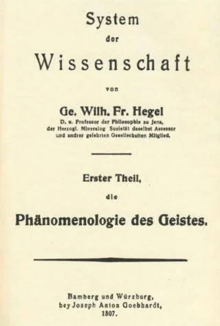 Titelblad van Phänomenologie des Geistes (Publiek Domein - wiki)