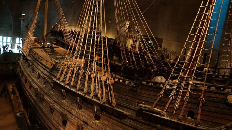 De Vasa in het museum in Stockholm (CC0 - Pixabay - monikawl999)