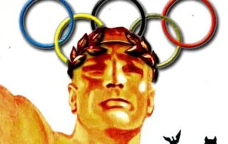 Detail van de poster voor de Olympische Spelen van 1936