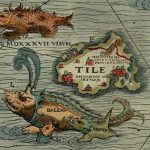Thule als Tile op de Carta Marina van Olaus Magnus. (Publiek Domein - wiki)