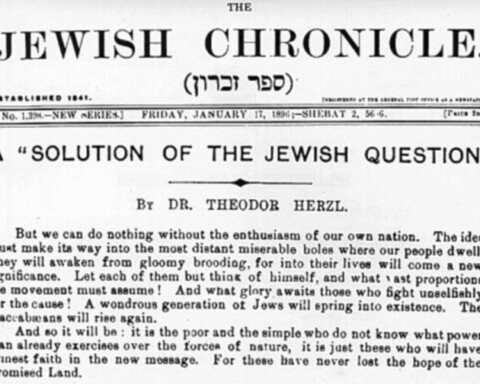 Zionisme - Theodor Herzl: Een "Oplossing van het Joodse Vraagstuk" in The Jewish Chronicle op 17 Januari 1896