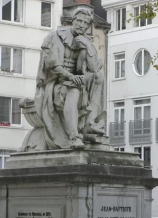 Standbeeld van Johannes Baptista van Helmont in Brussel (CC BY-SA 4.0 - Henxter - wiki)