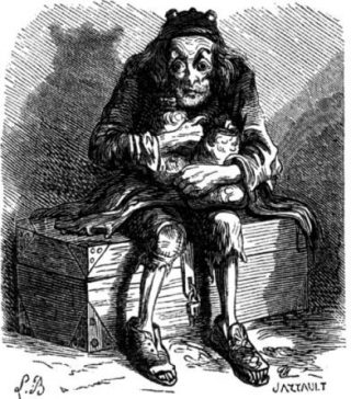 Illustratie van de Mammon van de hand van  Louis Le Breton in een boek over demonen van  Jacques Collin de Plancy, 1863 (Dictionnaire Infernal)