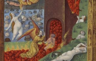 Afbeelding van het vagevuur in de Très Riches Heures du duc de Berry.