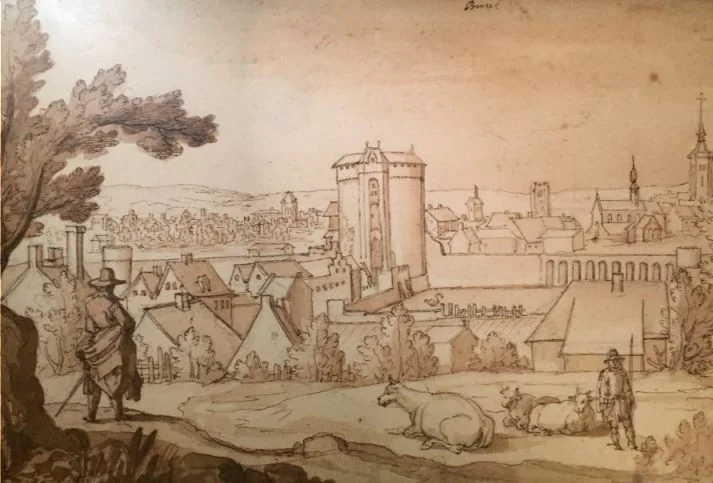 Brusselse republiek - Zicht op Brussel, Remigio Cantagallina, ca. 1612