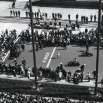 Finishlijn van de Boston Marathon in 1966 (CC BY 2.0 - City of Boston Archives - wiki)