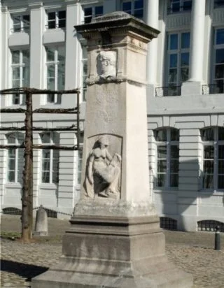 Monument voor Jenneval op het Martelarenplein in Brussel (CC BY-SA 3.0 - EmDee - wiki)