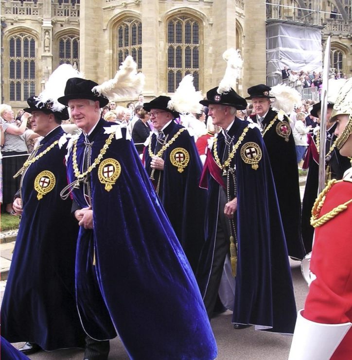 Ridders van de Orde van de Kousenband (CC BY-SA 2.5 - Philip Allfrey - wiki)