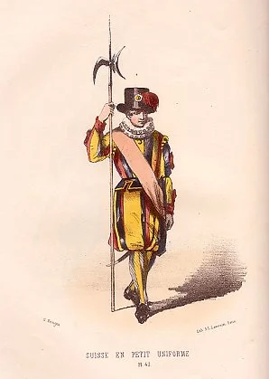 Zwitsers gardist, rond 1850